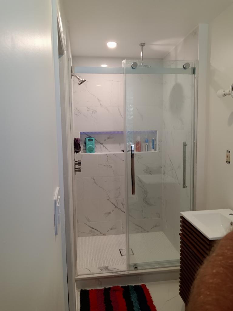 Custom tile shower remodel for a Philadelphia bathroom renovation
